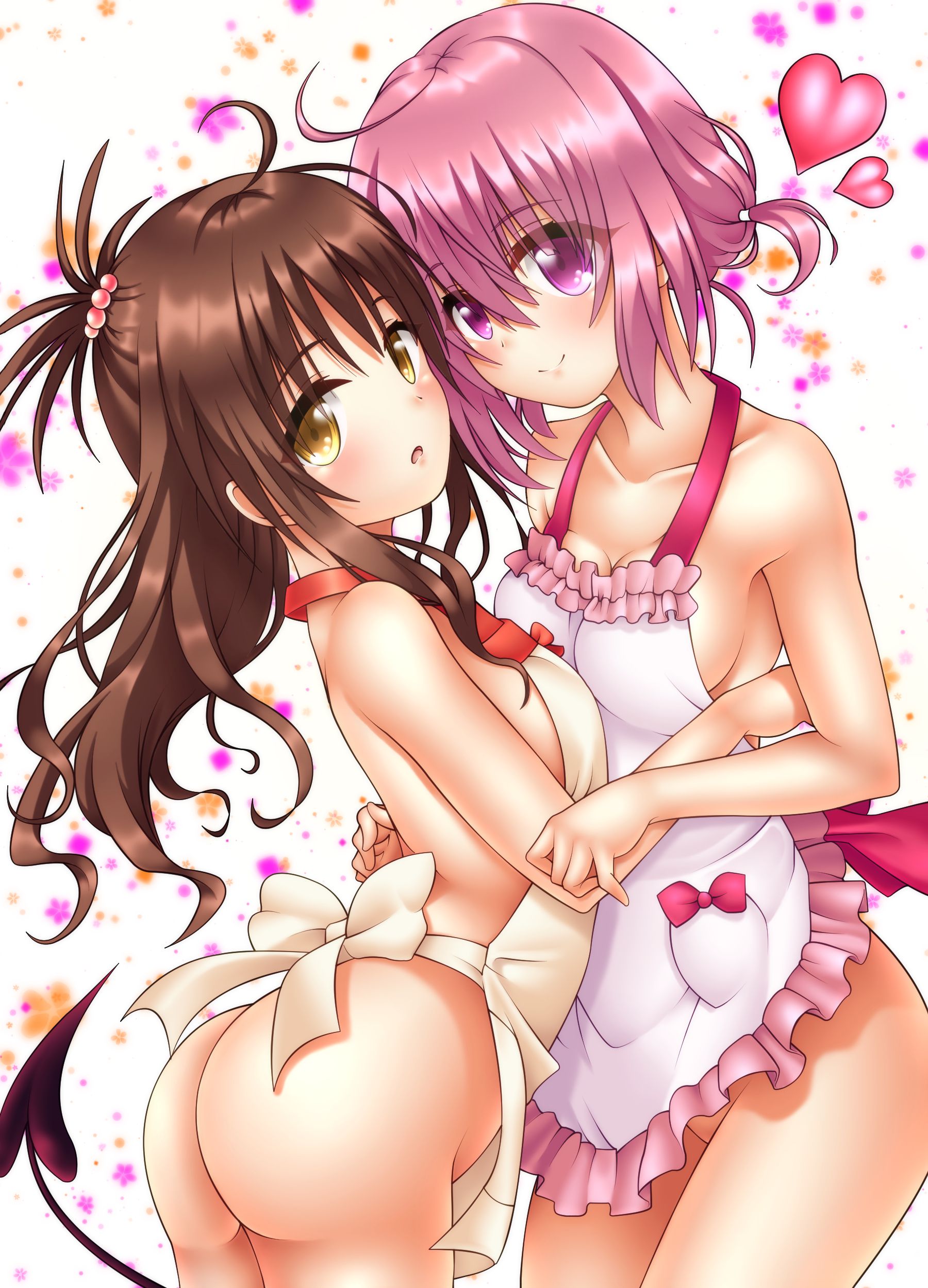 【Erotic Anime Summary】 Beautiful women and beautiful girls in naked aprons who are inevitable 【50 photos】 5