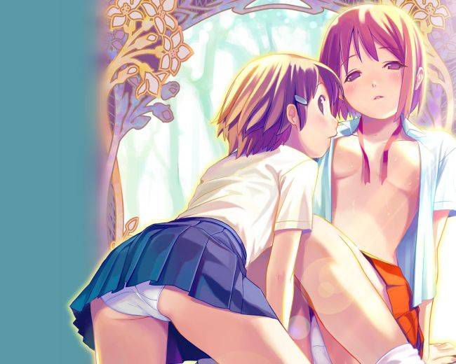 I've been collecting images because Yuri and lesbian is erotic. 21