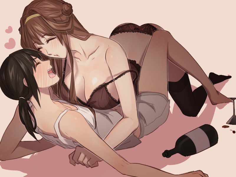 I've been collecting images because Yuri and lesbian is erotic. 22