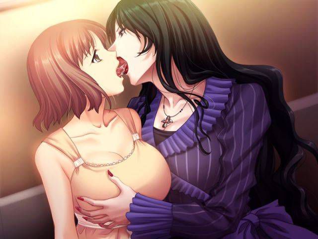 I've been collecting images because Yuri and lesbian is erotic. 32