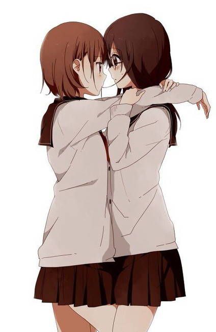 I've been collecting images because Yuri and lesbian is erotic. 5