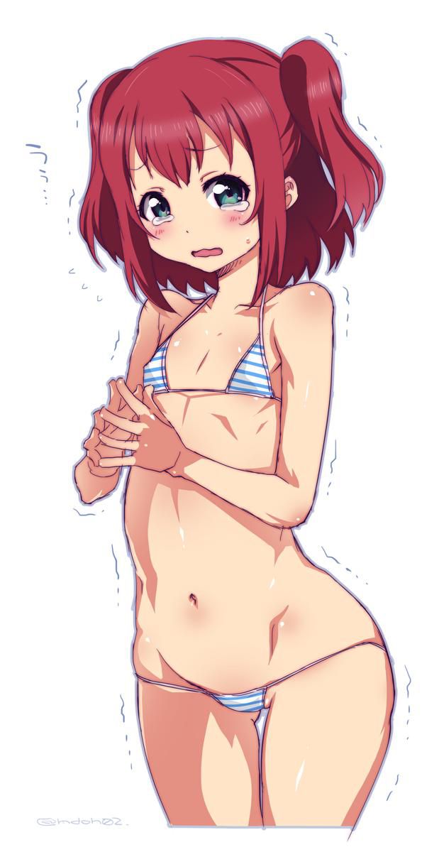 Hentai swimsuit that does not fit with the size of the body clearly [secondary erotic] 11