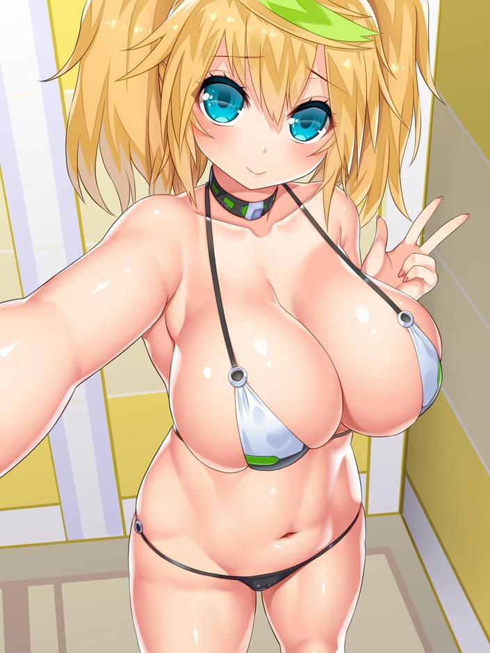 Hentai swimsuit that does not fit with the size of the body clearly [secondary erotic] 7