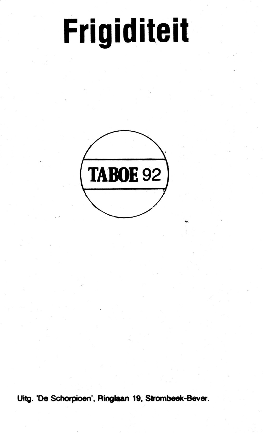 Taboe - 092 - Frigiditeit (Dutch) 2