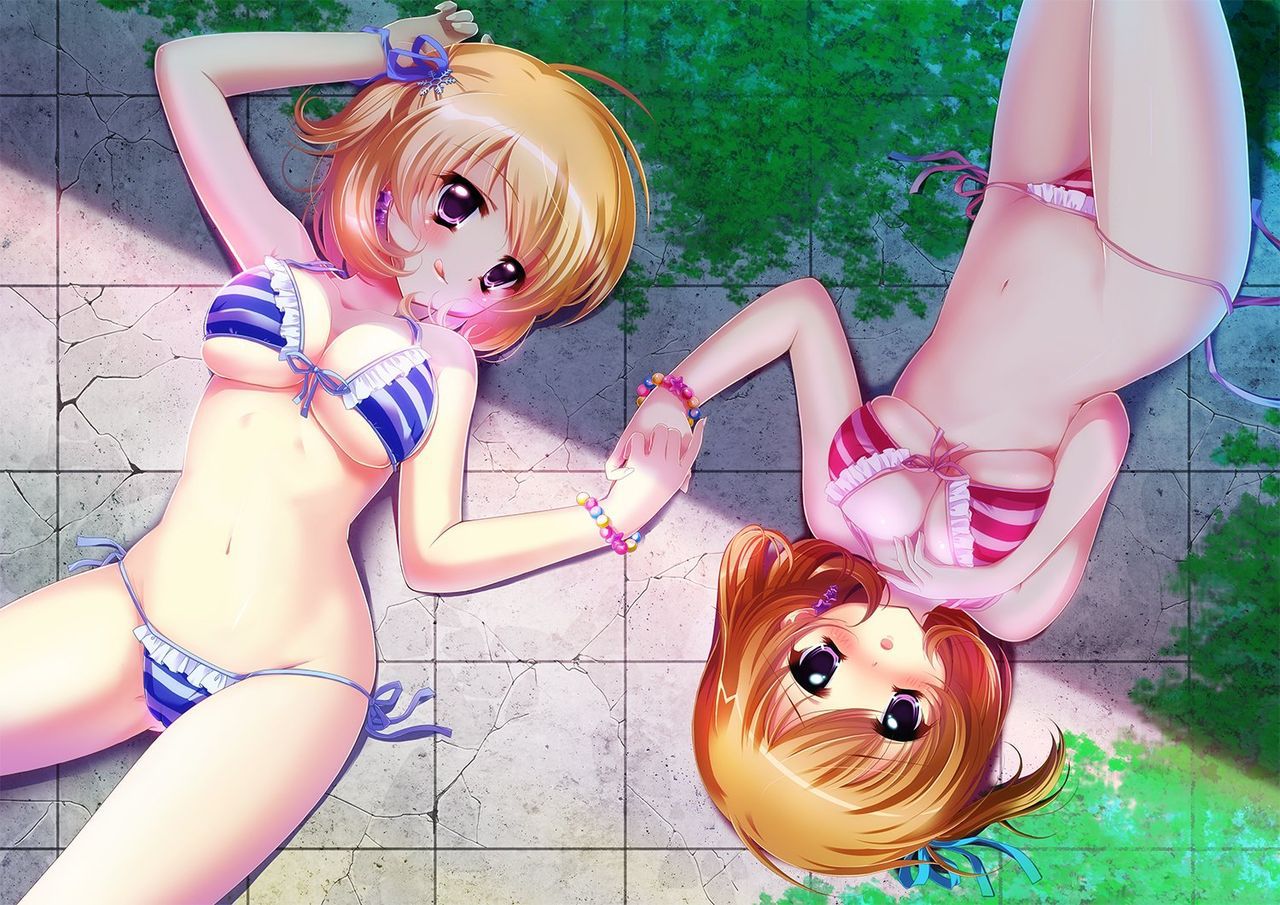 I want to expose the important part by shifting the swimsuit lewd image of a swimsuit with a small cloth area 12