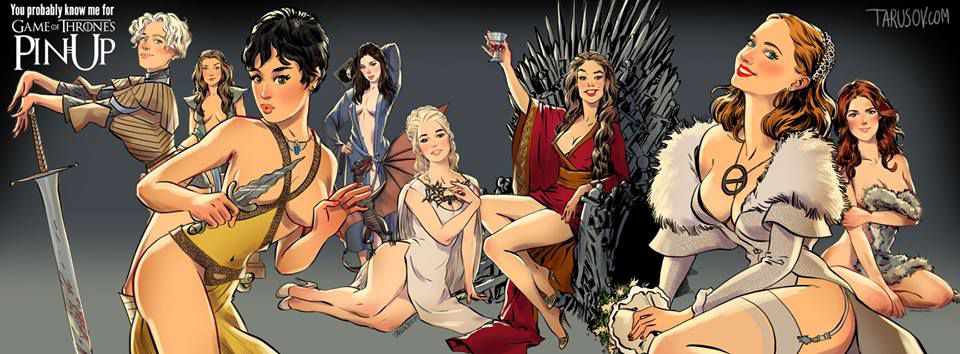 Game of Thrones Pin-Up by Andrew Tarusov 1