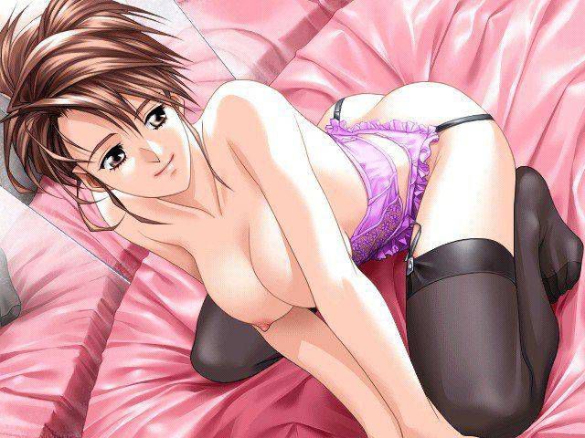 [50 two-dimensional] erotic image of the garter belt boring! Part28 [Thigh] 8