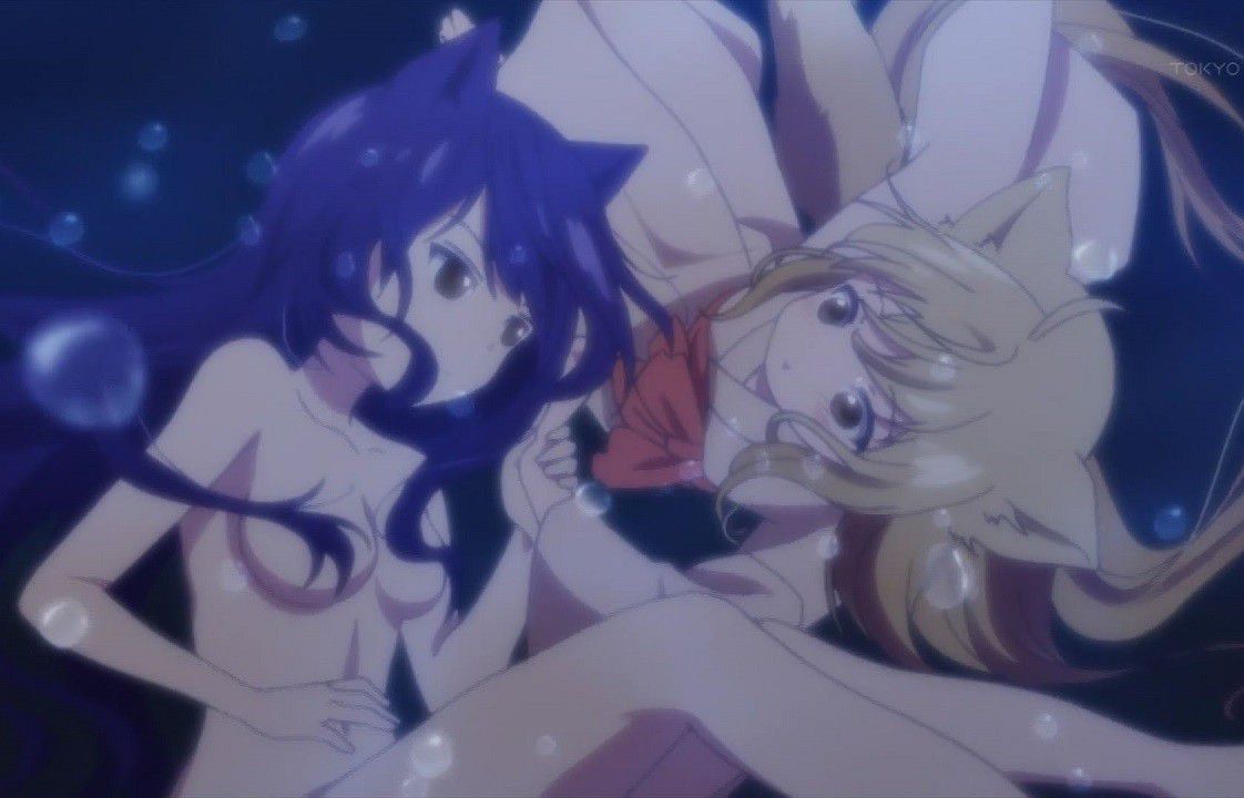 Anime [This is problem sexy erotic bath bathing scene erotic nude figure of the girl in 2 story]! 1