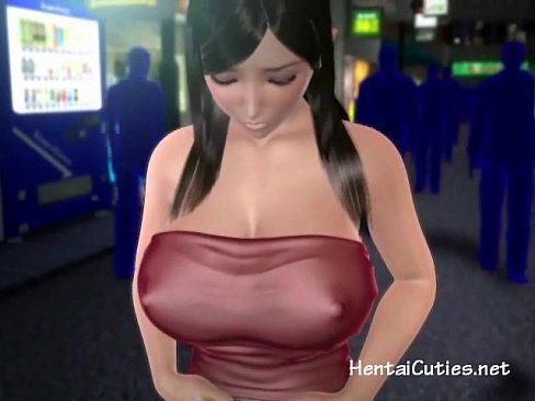 Anime hottie gets her perky nipples licked - 5 min 7