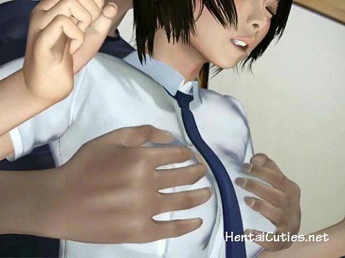 Delicate anime hottie gets her nipples licked - 5 min 14