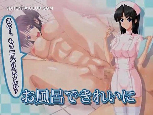 Anime nurse giving blowjob to her patient - 5 min 24