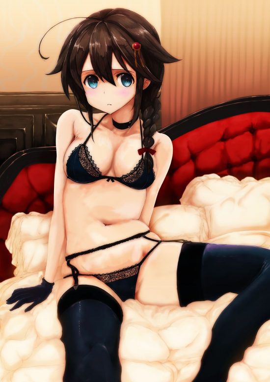 【Secondary erotic】 Here is an erotic image of black underwear that gets excited when you see a sexy older sister wearing it 5