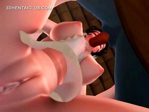 Big titted anime babe giving blowjob gets mouth jizzed - 5 min Part 1 13