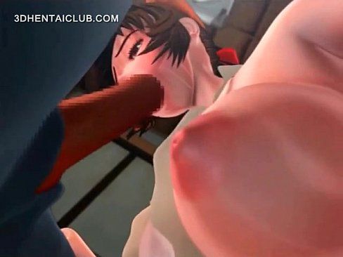 Big titted anime babe giving blowjob gets mouth jizzed - 5 min Part 1 21