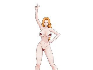 Rangiku Matsumoto 3D dancing (Bleach) bouncing boobs 10