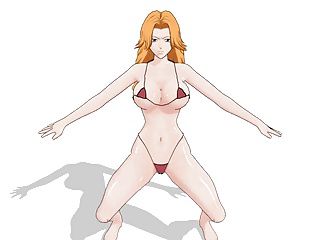 Rangiku Matsumoto 3D dancing (Bleach) bouncing boobs 7
