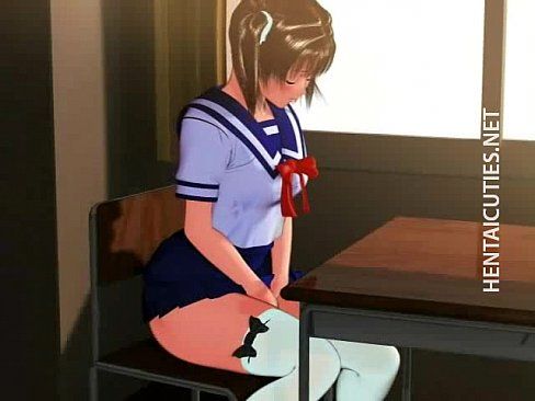 Shy 3D anime schoolgirl show tits - 5 min 11
