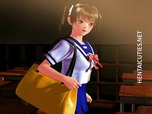 Shy 3D anime schoolgirl show tits - 5 min 21