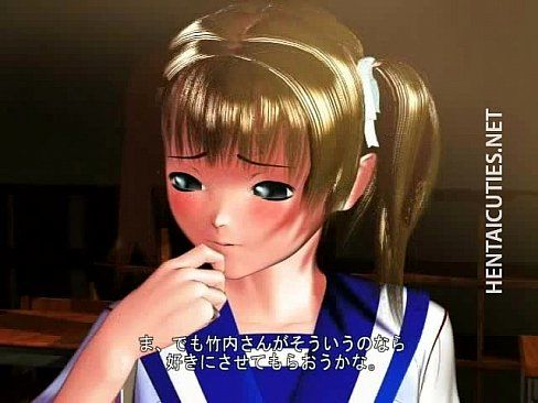 Shy 3D anime schoolgirl show tits - 5 min 26