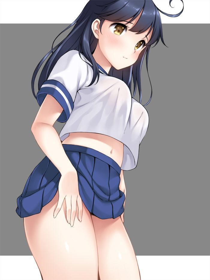 It is the best if I put up the skirt and blush of a girl who has become lewd!! 2