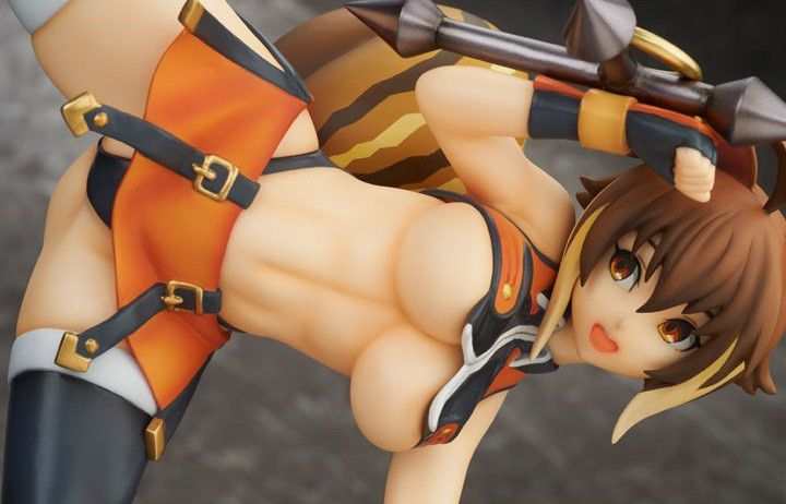 Erotic figure of erotic pose and under the breast and pants too erotic Makoto [BlazBlue] is exposed! 1