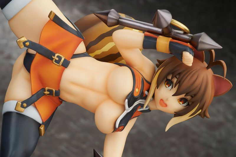 Erotic figure of erotic pose and under the breast and pants too erotic Makoto [BlazBlue] is exposed! 12