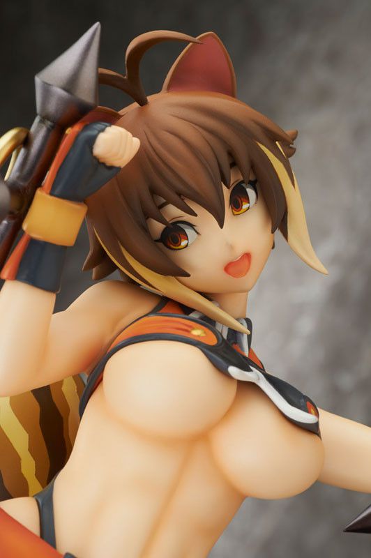 Erotic figure of erotic pose and under the breast and pants too erotic Makoto [BlazBlue] is exposed! 8