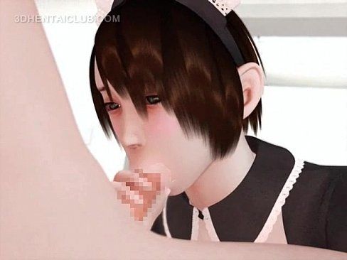 Anime maiden cunt fingered gives blowjob - 5 min 5