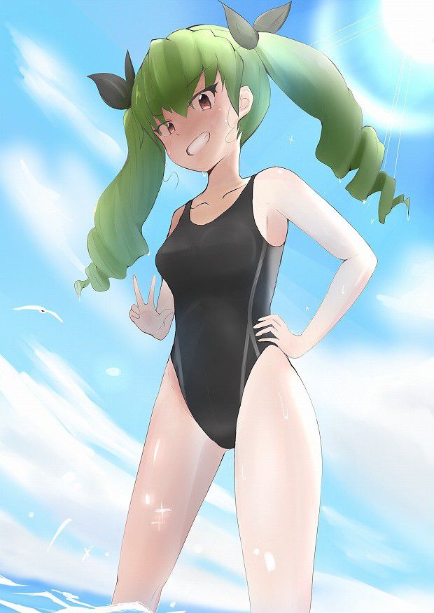 "Girls und Panzer" anchovy (Anzai chiyomi) Erotic swimsuit image 1 article 16