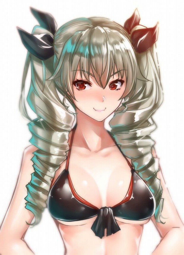 "Girls und Panzer" anchovy (Anzai chiyomi) Erotic swimsuit image 1 article 17