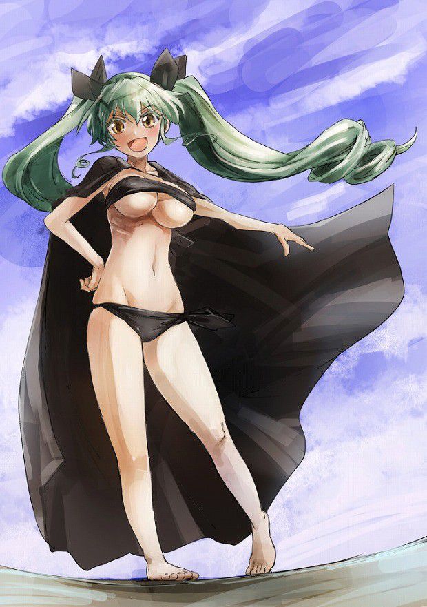 "Girls und Panzer" anchovy (Anzai chiyomi) Erotic swimsuit image 1 article 3