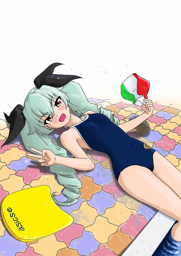 "Girls und Panzer" anchovy (Anzai chiyomi) Erotic swimsuit image 1 article 6