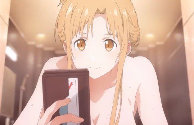 Movie version [Sword Art Online] is erotic nipples Asuna is lifted in BD 1