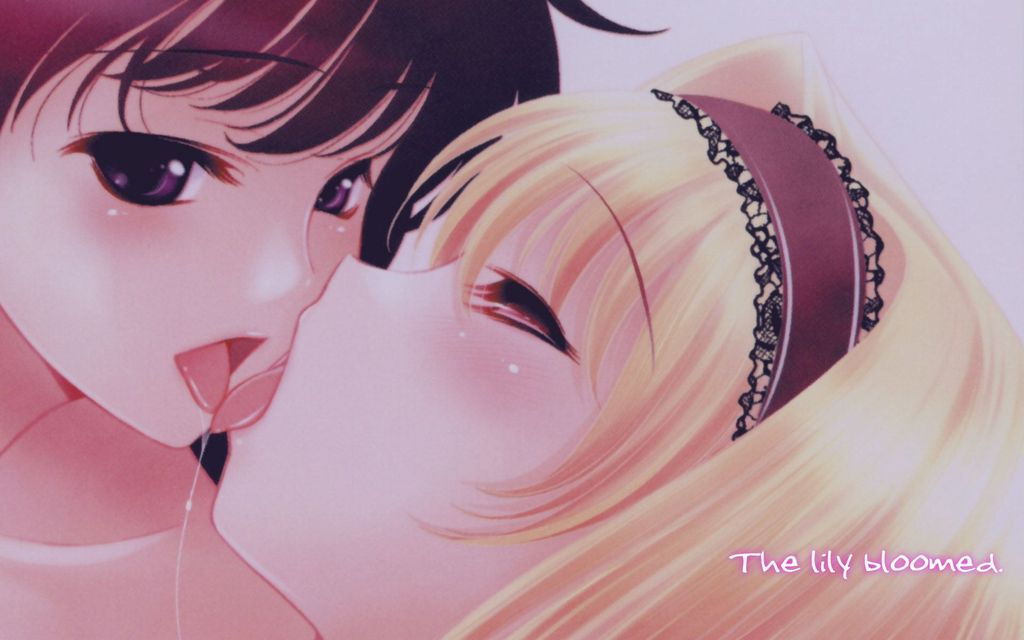 I've been collecting images because Yuri and lesbian is erotic. 25