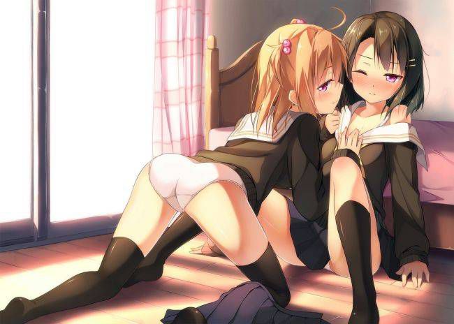 I've been collecting images because Yuri and lesbian is erotic. 30