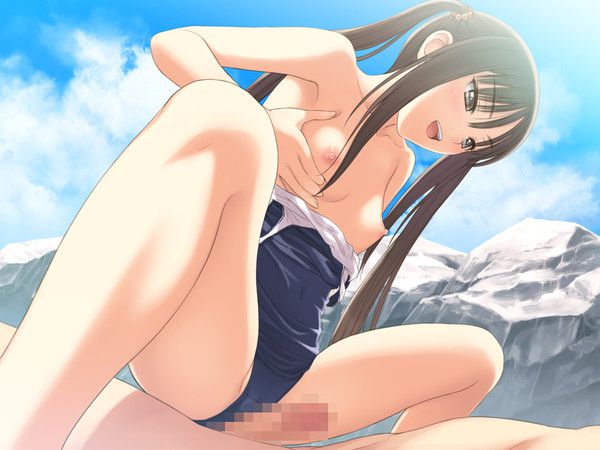 [School swimsuit students] absolutely not take off the hot water to do naughty things in a strong feeling inserted erotic images! 9