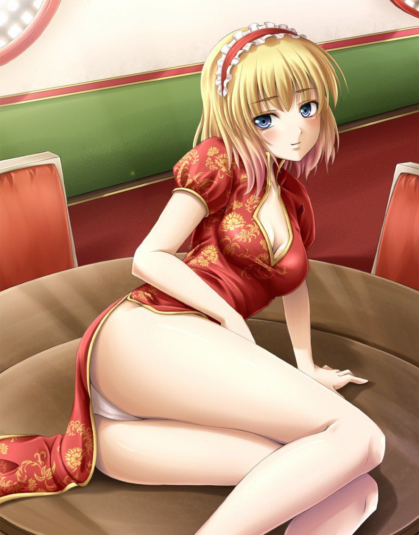Picture of China dress thighs are too much to peek from slit 11