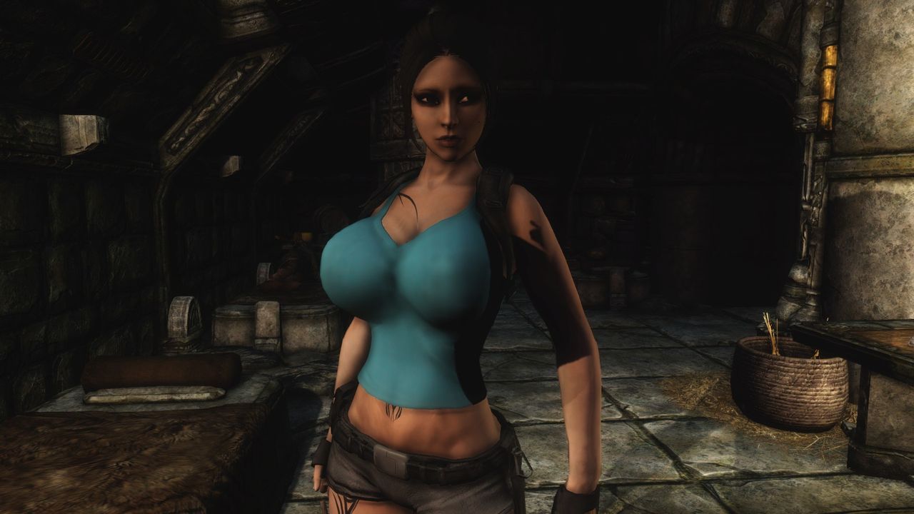 Skyrim Lara Croft)) 1
