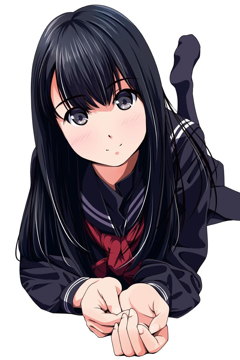 【Black Hair】Please give me an image of a beautiful girl with gorgeous black hair to recall her youth, Part 7 23