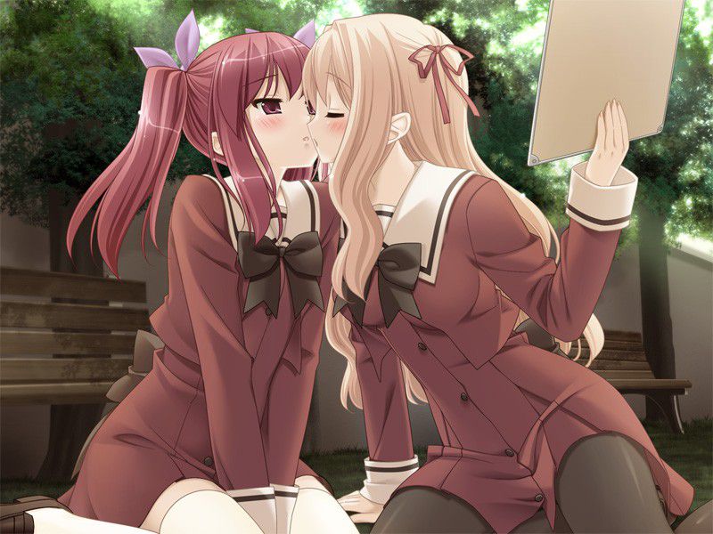 Want to see a lewd image of Yuri and lesbian? 12