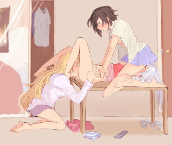 Want to see a lewd image of Yuri and lesbian? 31