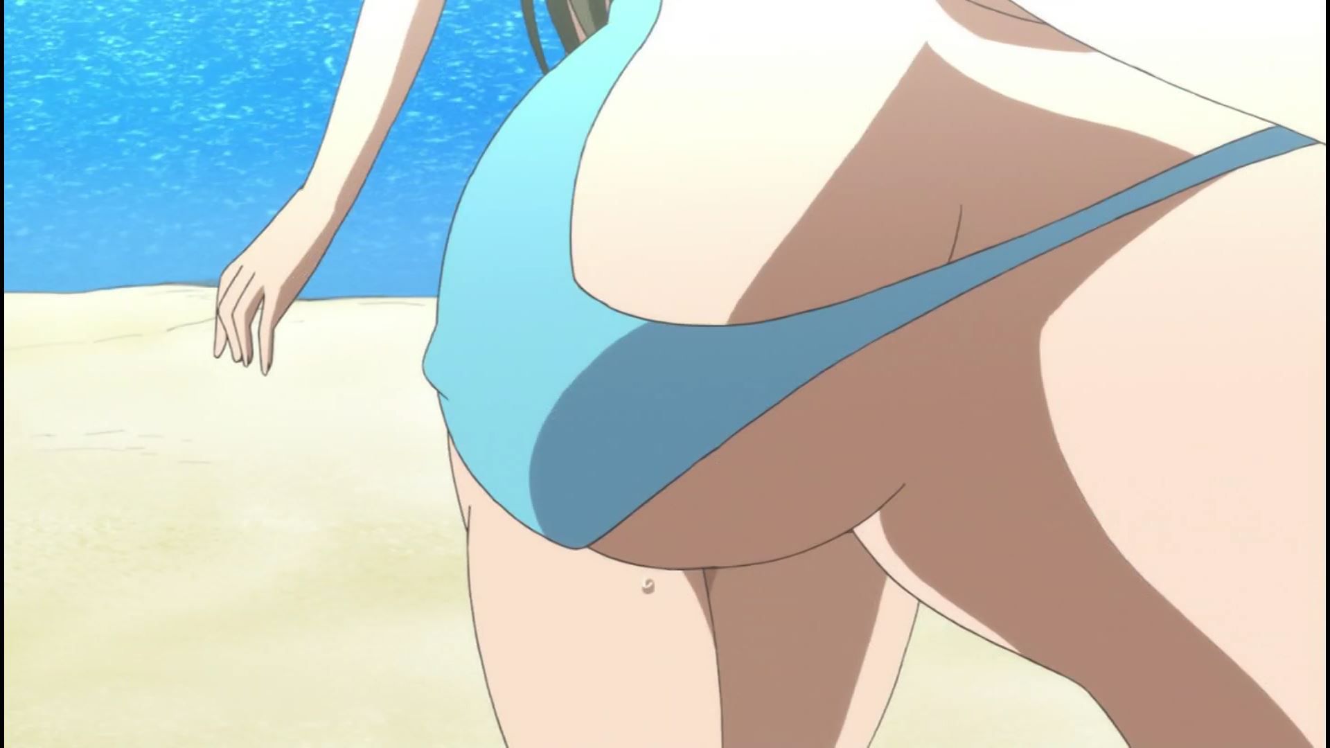 Anime [Gal for the first time] erotic nude figure of swimsuit and hot spring in eight episodes! The regulation leaking milk ring 3