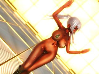 [Erotic Anime Videos] (MMD) Alice who opens the gate with a big brown beauty is a sexy dance in micro bikini Pierrot (3d fine) 3