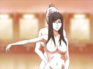 [Anime hentai] girl who is paranoid to press the big milk to love boy while taking a shower 3