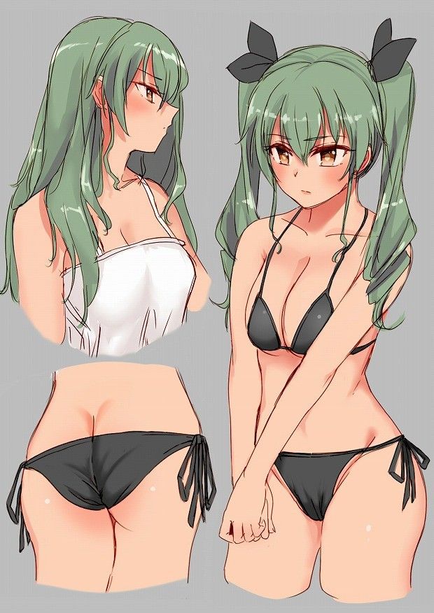 "Girls und Panzer 31" Erotic swimsuit image summary of anchovy 14