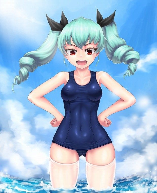 "Girls und Panzer 31" Erotic swimsuit image summary of anchovy 19