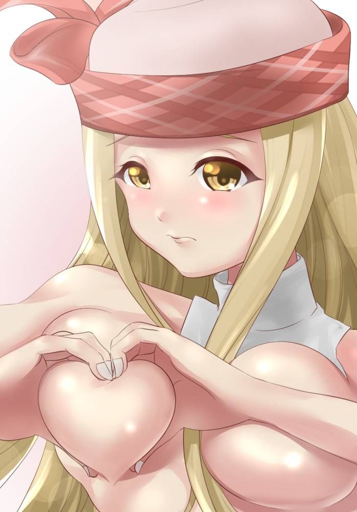 Erotic image of a girl who has a heart-shaped breasts by hand [secondary erotic] 4