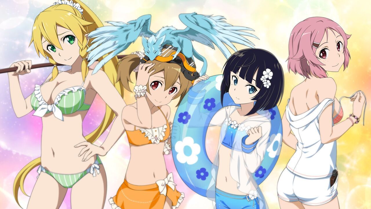 Anime girls in bikinis 100