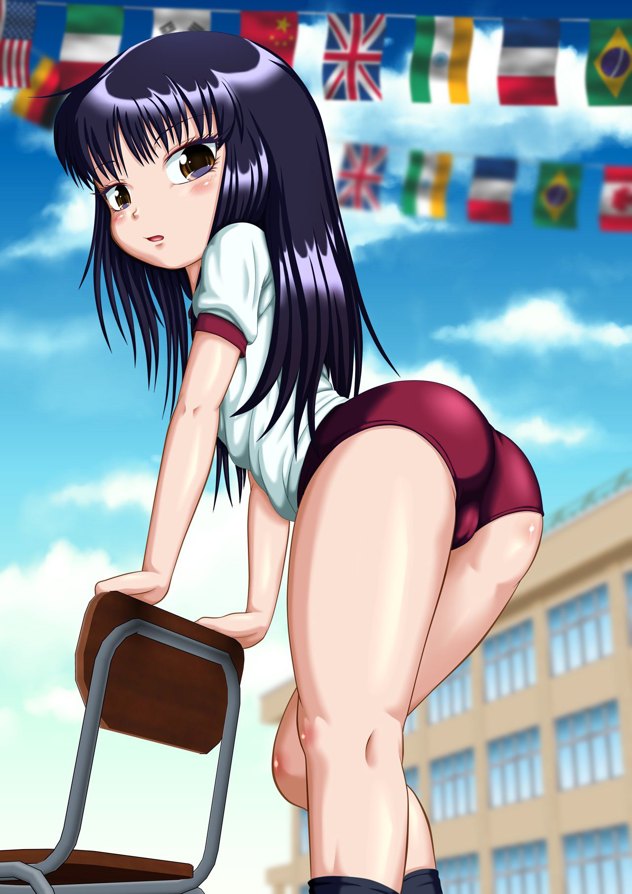 [Loliburma] Easy to spend the summer bloomers, Rolibrumaero image want to lick the sweat of a cheerful girl in gym clothes! 37