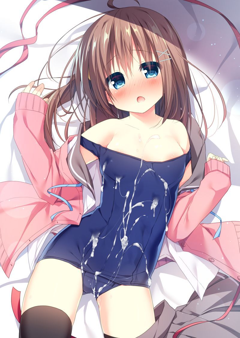 【Secondary Erotic】 Erotic image of a naughty girl whose body has been stained with semen 3